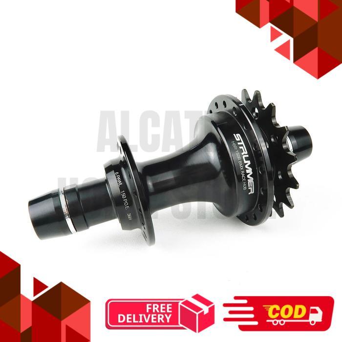 Strummer HBR-150R BMX Race Hub 36H with 16T Cog (Front/Rear) Hub Freehub Sepeda BMX - Rear Only
