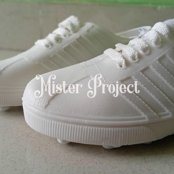 Sepatu Karet AP Putih/ Sepatu Selop AP/ Boot AP - 36