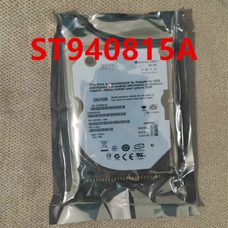 Almost New Original HDD 40GB IDE 2.5" For Laptop Hard Drive For ST940815A