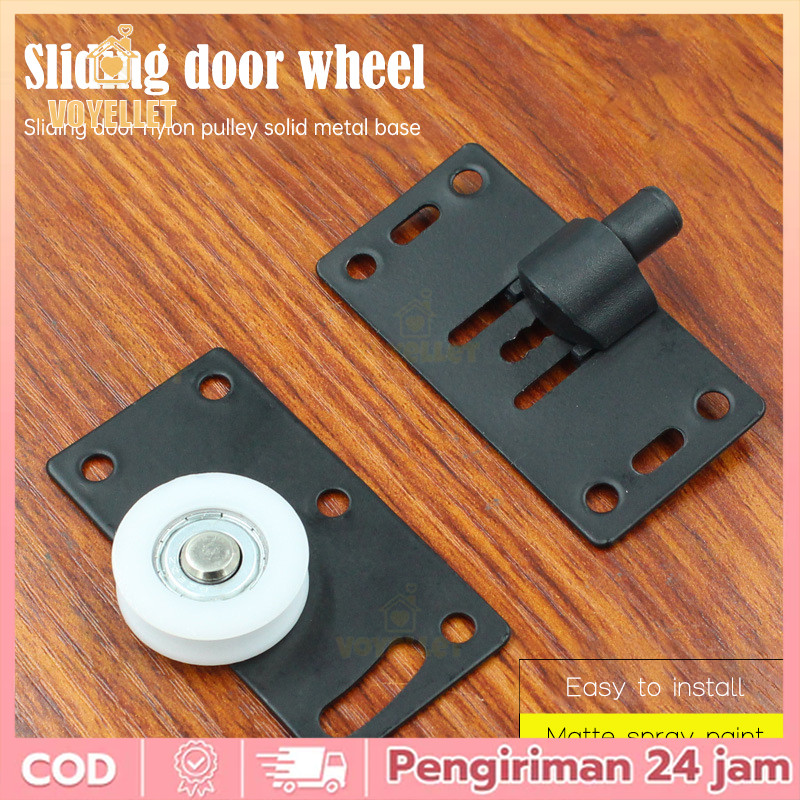Voyellet Roda Katrol Pintu Furnitur, Roda Katrol Pintu Kabinet, Roda Pintu Geser Lemari Pakaian