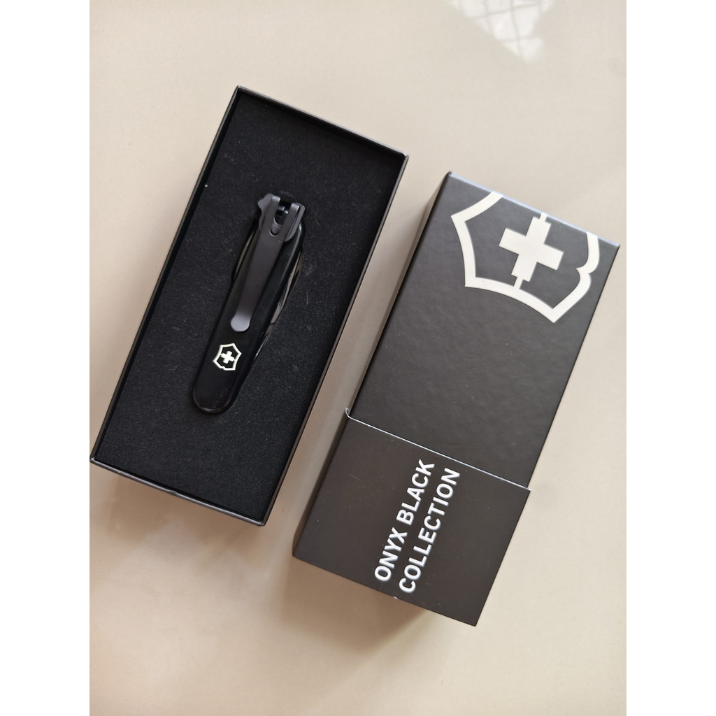 VICTORINOX SPARTAN ONYX BLACK 91MM + CLIP + MINI TOOL BLUE TOOLS PISAU SERBAGUNA (BS)