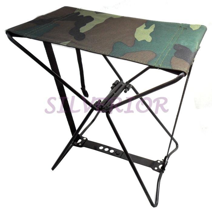 Kursi Besi Kecil Mini Camping Mancing Lipat Persegi Travel