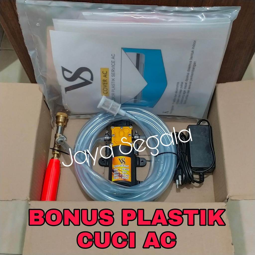 Alat steam cuci motor mobil ac Mesin pompa dc mini paket plastik cuci ac