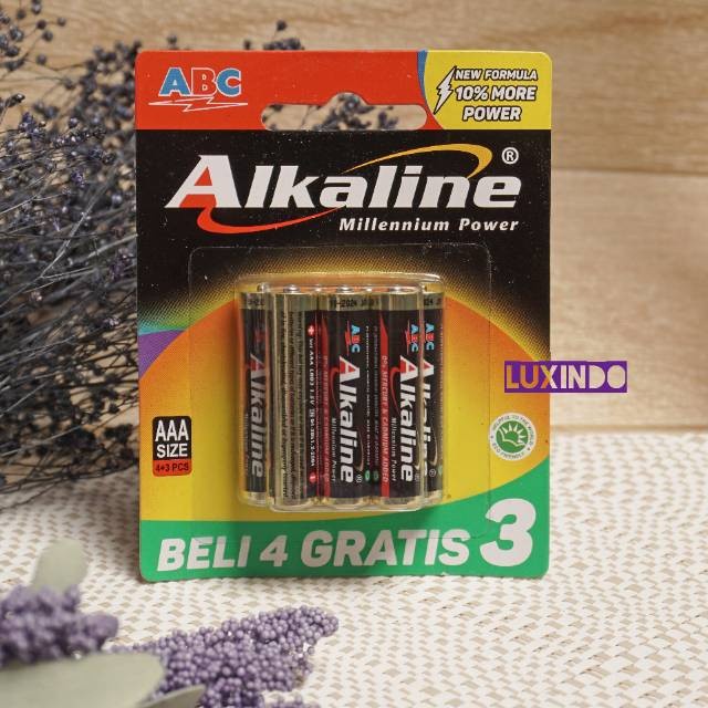 READY Baterai ABC Alkaline AAA Isi 7 Pcs 1.5V