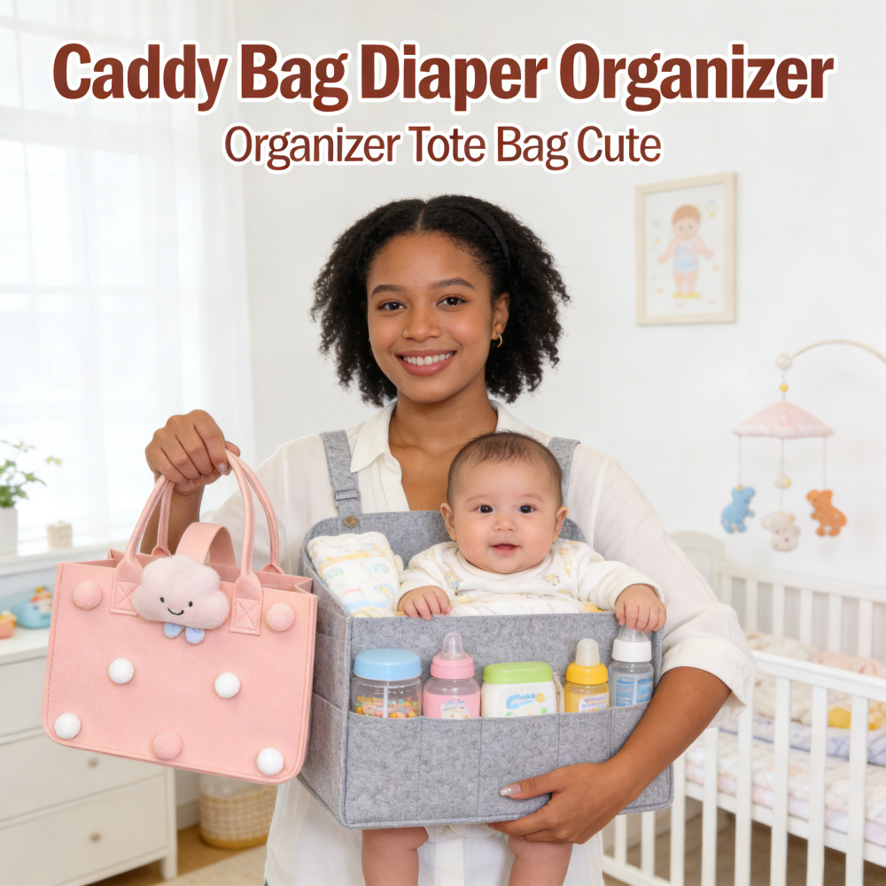 Tas Bayi Jinjing Tas Caddy Anak Wanita lucu Tas Diaper Organizer