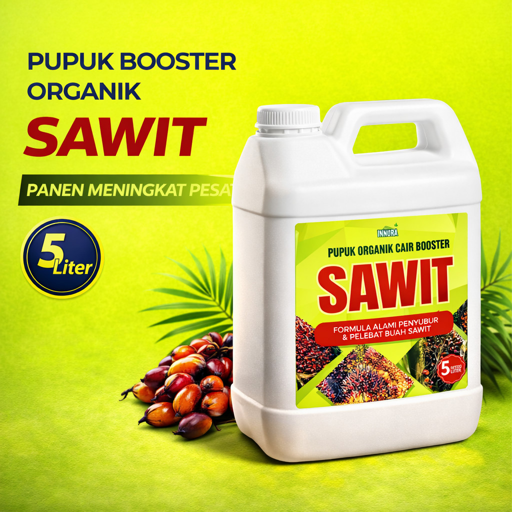 5 LITER Pupuk Sawit Cepat Berbuah Anti Trek Pupuk Booster Kelapa Sawit Pelebat Pembesar Buah Kelapa 