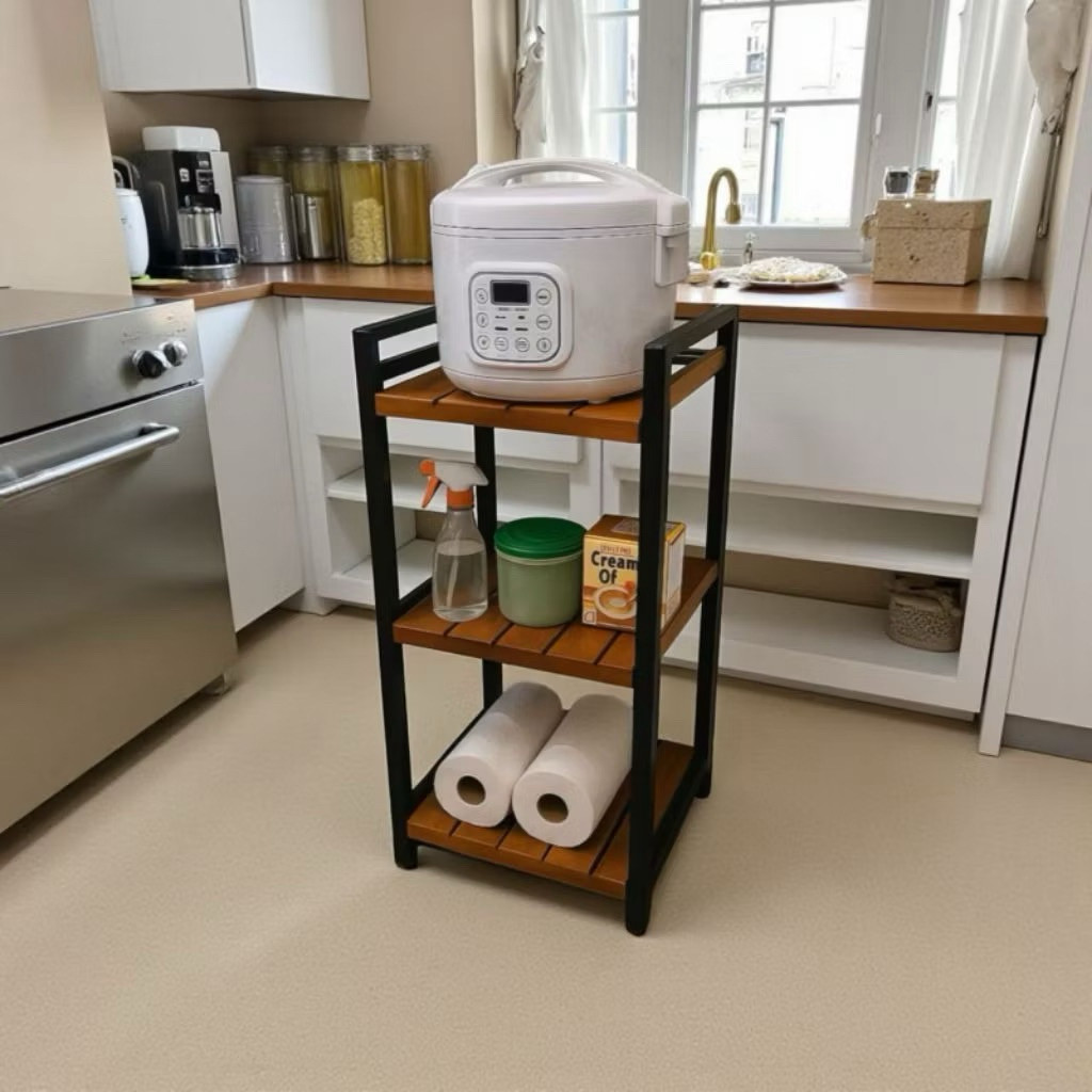 Rak Dispenser Kayu Rak Galon 3 Susun dan 2 Susun Rak Serbaguna