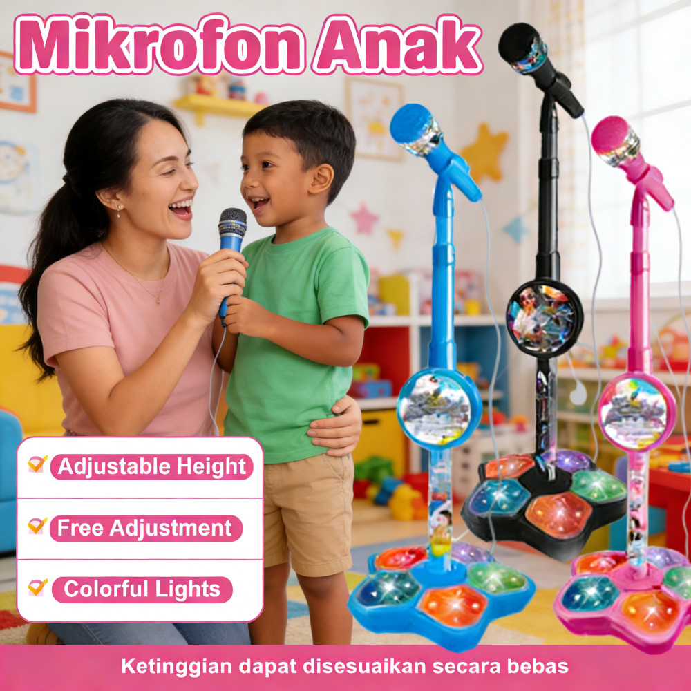Anak Mikrofon Karaoke Anak Menyanyi Mic Kids Anak Mainan Karaoke Untuk