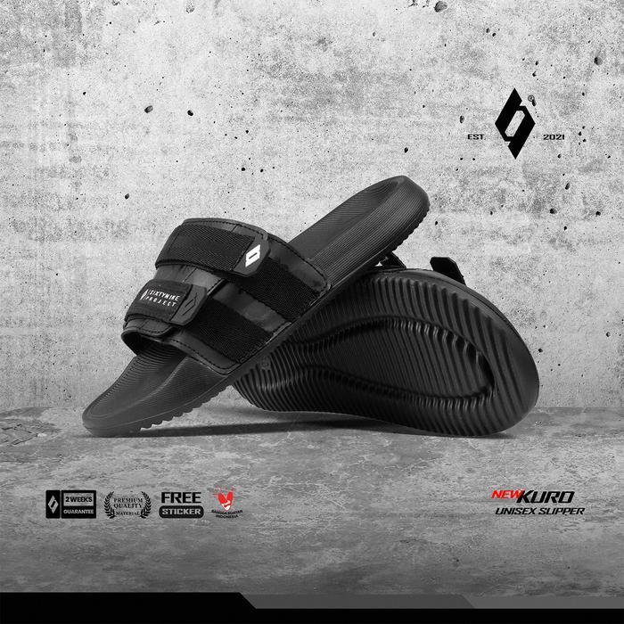 SIXTYNINE PROJECT - KURO - Sandal Slide Pria / Slipper / Sandal Selop - 39