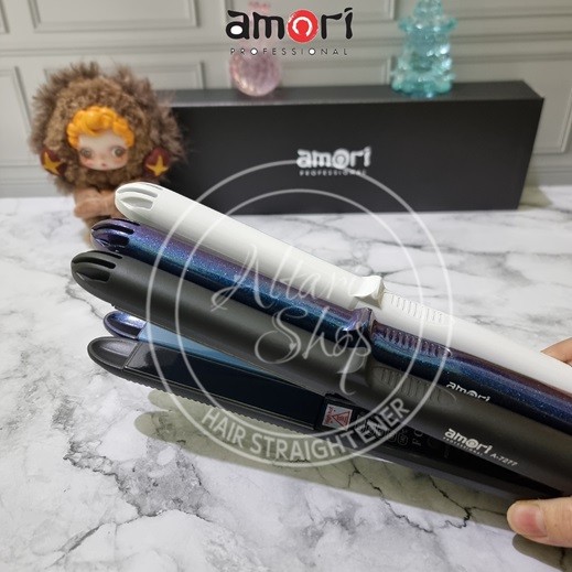 AMORI -7277 / Catokan Rambut Lurus dan Keriting 3in1 Dengan Glittery Tourmaline Ceramic Design