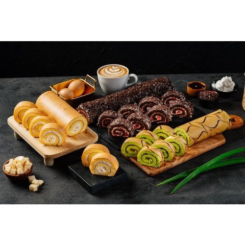 Bolu Gulung Mini Medan Napoleon Lembut Isi 3 Rasa