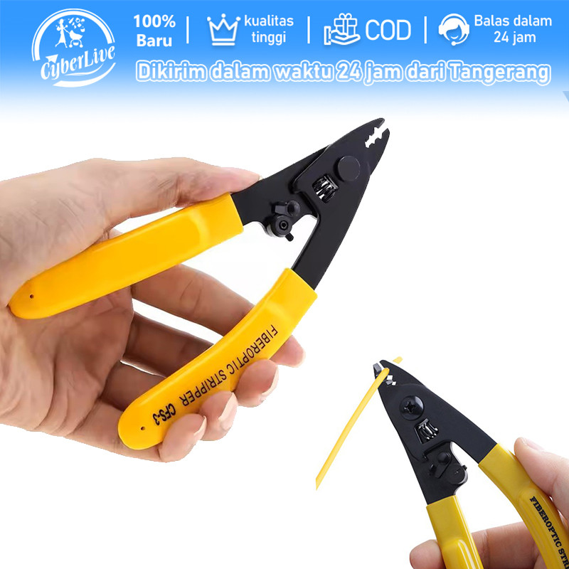 Fiber Optic Stripper Pengupas Kabel Core Fiber 3hole Fiber Optik Stripper Pengupas Kabel Fiber Optik