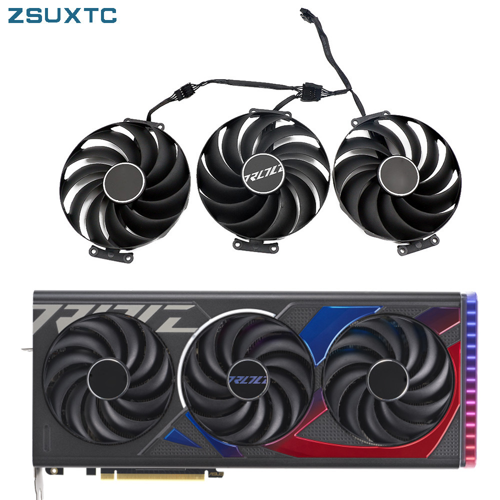7PIN FD10015M12D RTX4070 TI GPU Fan for ASUS GeForce RTX 4070 4070Ti  ROG STRIX OC Graphics Card Coo