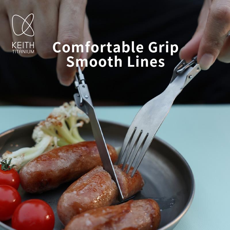 Keith Titanium Ti5304 Folding knife - Pisau makan lipat titanium