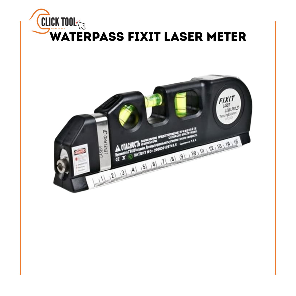 WATERPASS FIXIT LEVEL PRO 3 WATER PASS METERAN LASER UP TO 250 Cm