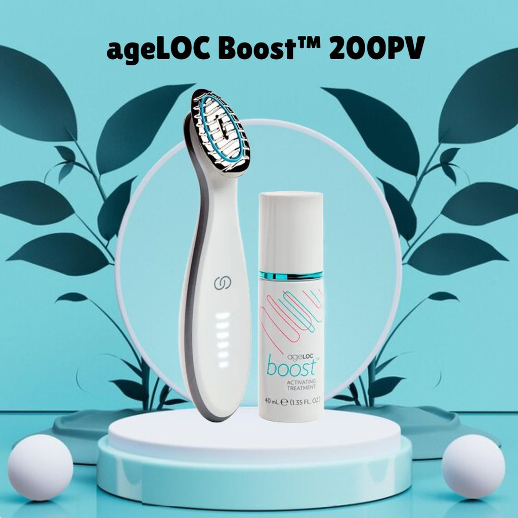 PAKET ageLOC Boost 200PV + Activating Treatment / SET Alat & Serum Anti Aging All-in-One, Perawatan 