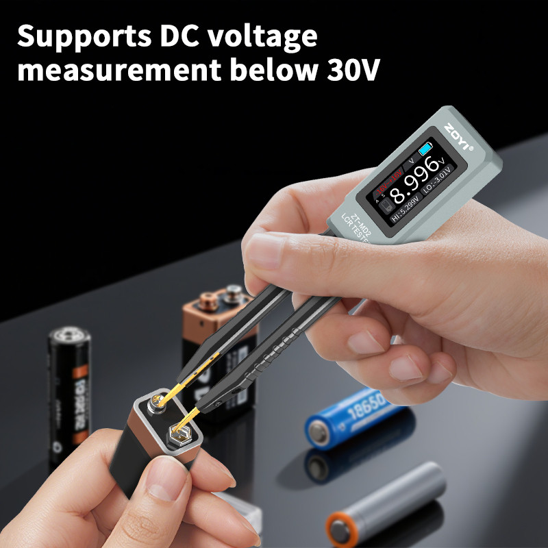 ZOYI ZT-MD2 Smart Digital Tweezers LCR/ESR Meter, Auto Component Tester, SMD Tester Tool 100K