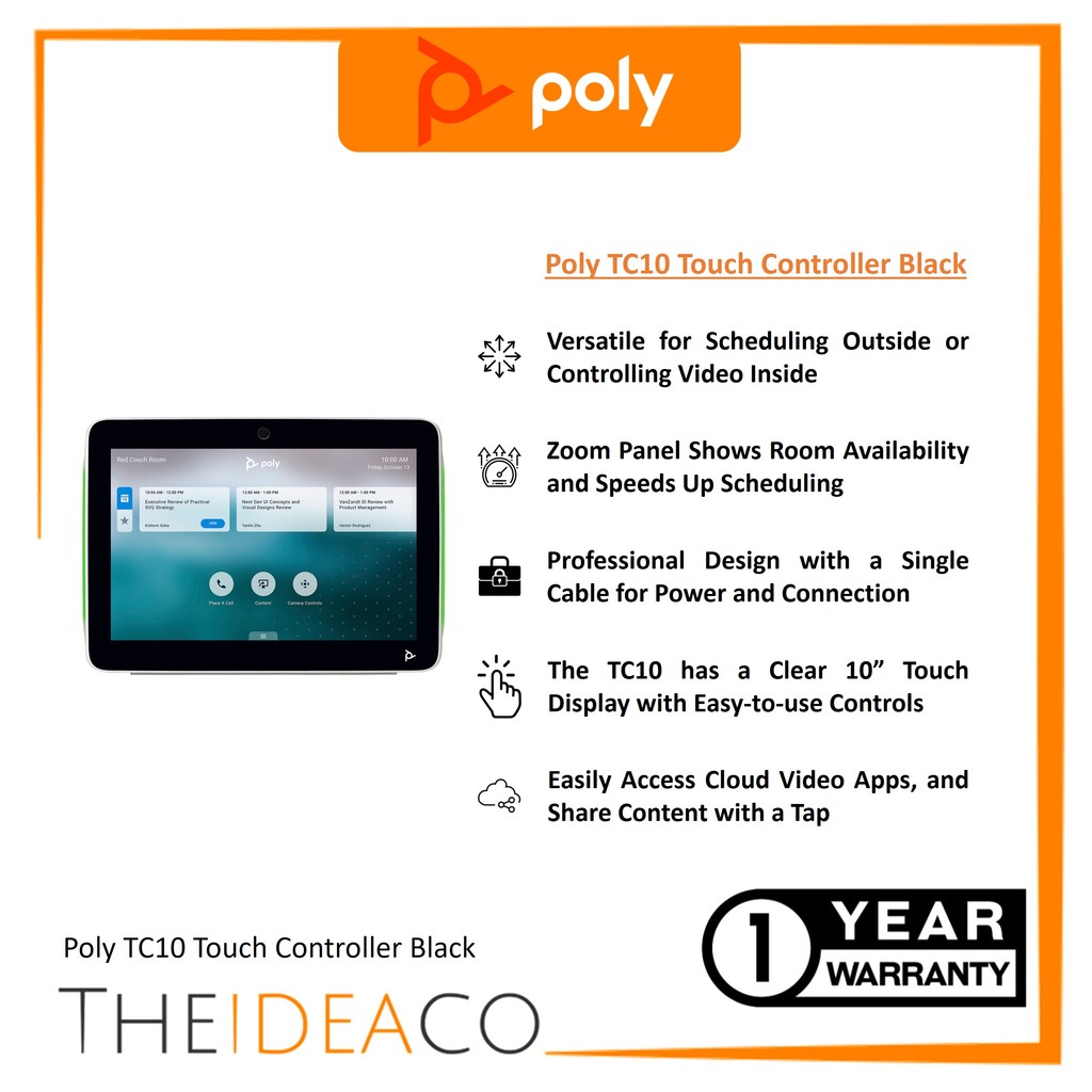 Poly HP TC10 Touch Controller Black (875K5AA)