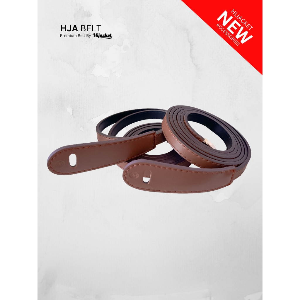 (100% Ori) HJ Signature Knot Belt – Sabuk Ikat Pinggang Wanita PU Premium