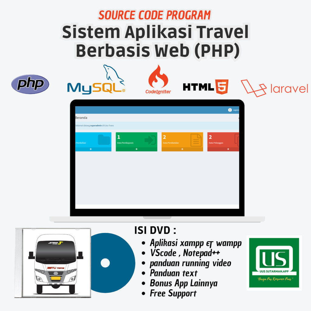 Source Code Sistem Aplikasi Travel Berbasis Web (PHP)
