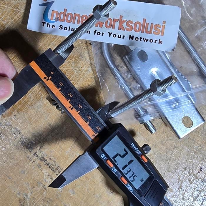 Bracket breket clamp klem dudukan tiang antena Yagi Omni TV Radio [Terlaris]
