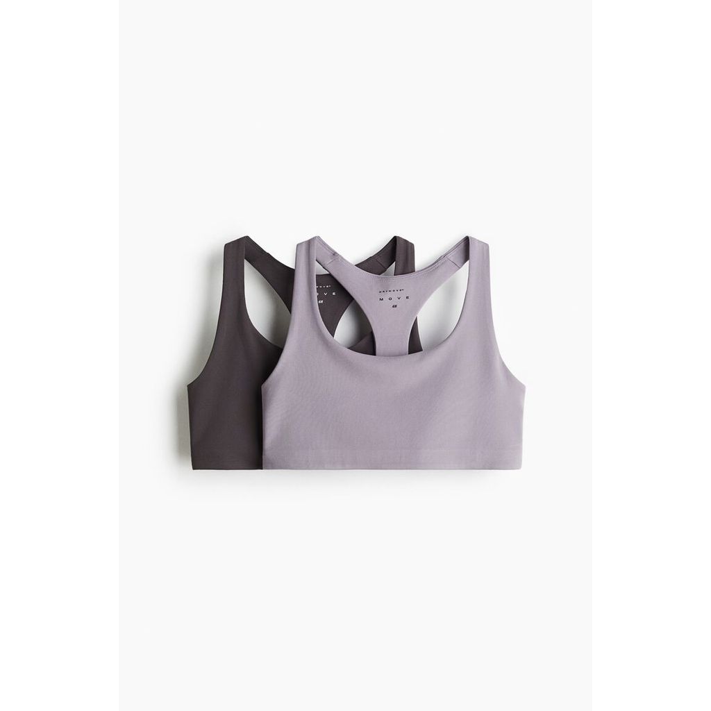 H&M Wanita Set 2 Bra Olahraga Pendukung Sedang 1093790