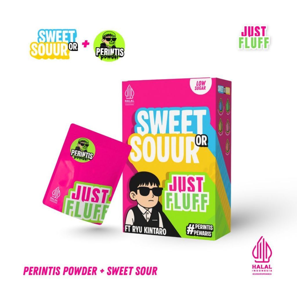 [MARSHMALLOW JUSTFLUFF] PEWARIS OR PERINTIS + PERINTIS POWDER X RYU KINTARO [HALAL]