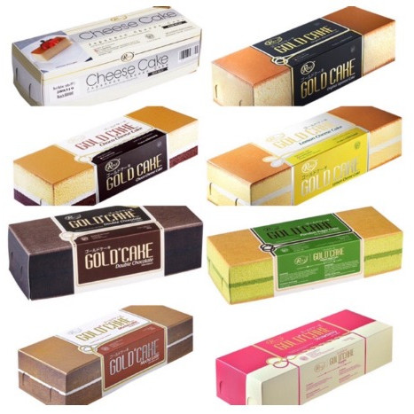 Rious Gold Cake Ori Japanese 190gr isi ( 9 Slice) dan 400gr