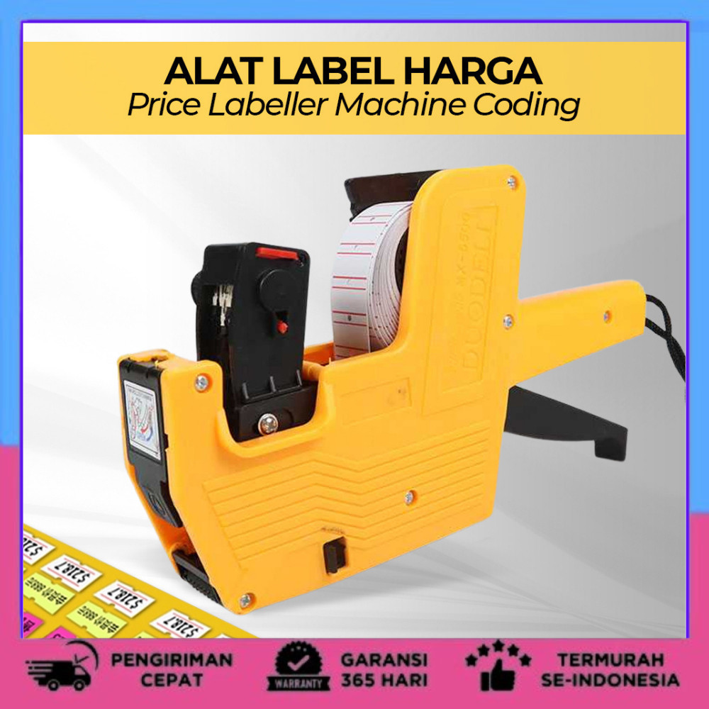 Alat Label Harga Price Labeller Machine Coding - MX-5500 - Multi-Color Alat Label Harga Expired Date