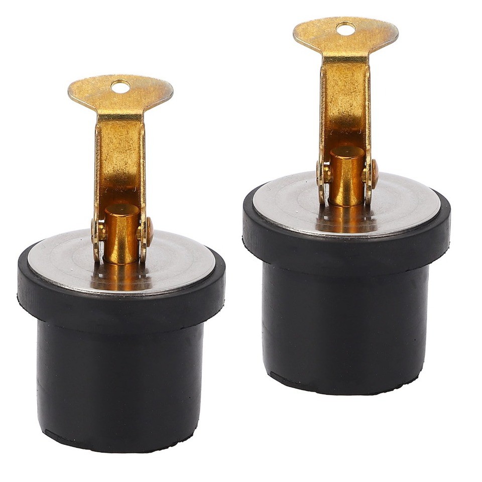2PCS Watercraft Accessory 78in Livewell Drain Plug Brass Brass Drain Plug Deck Plug for Livewell Sin