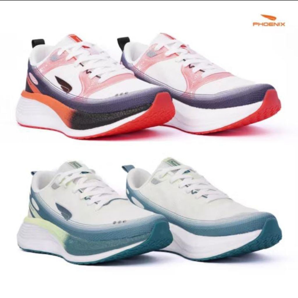 Phoenix Sepatu lari /Running original ZENITH - PUTIH/HIJAU/PHOENIX SEPATU LARI/ SEPATU RUNNING  TERB