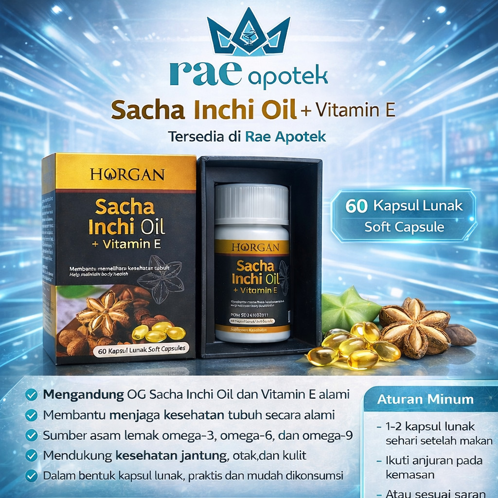 Horgan Sacha Inchi Oil + Vitamin E 60 kapsul