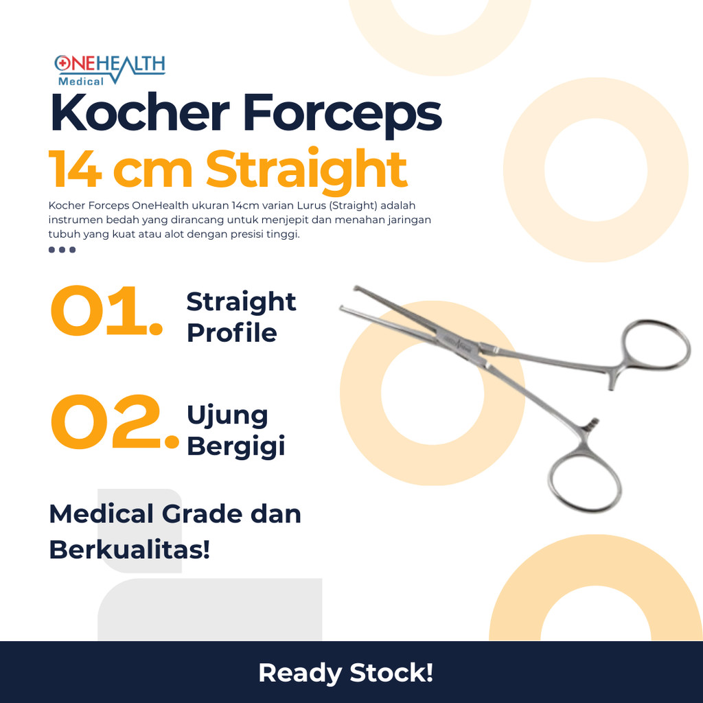 KOCHER FORCEPS 14CM STR OH