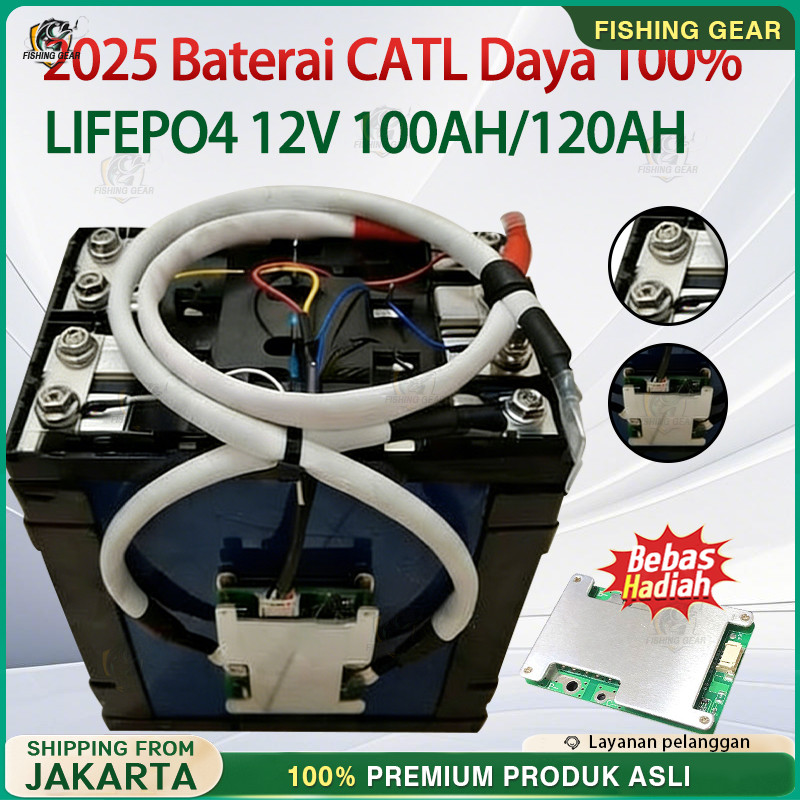100% baterai baru 2025 CATL/BYD Battery Lifepo4 12v 120ah/100AH Battery Lifepo4 12v 120ah 100ah plus