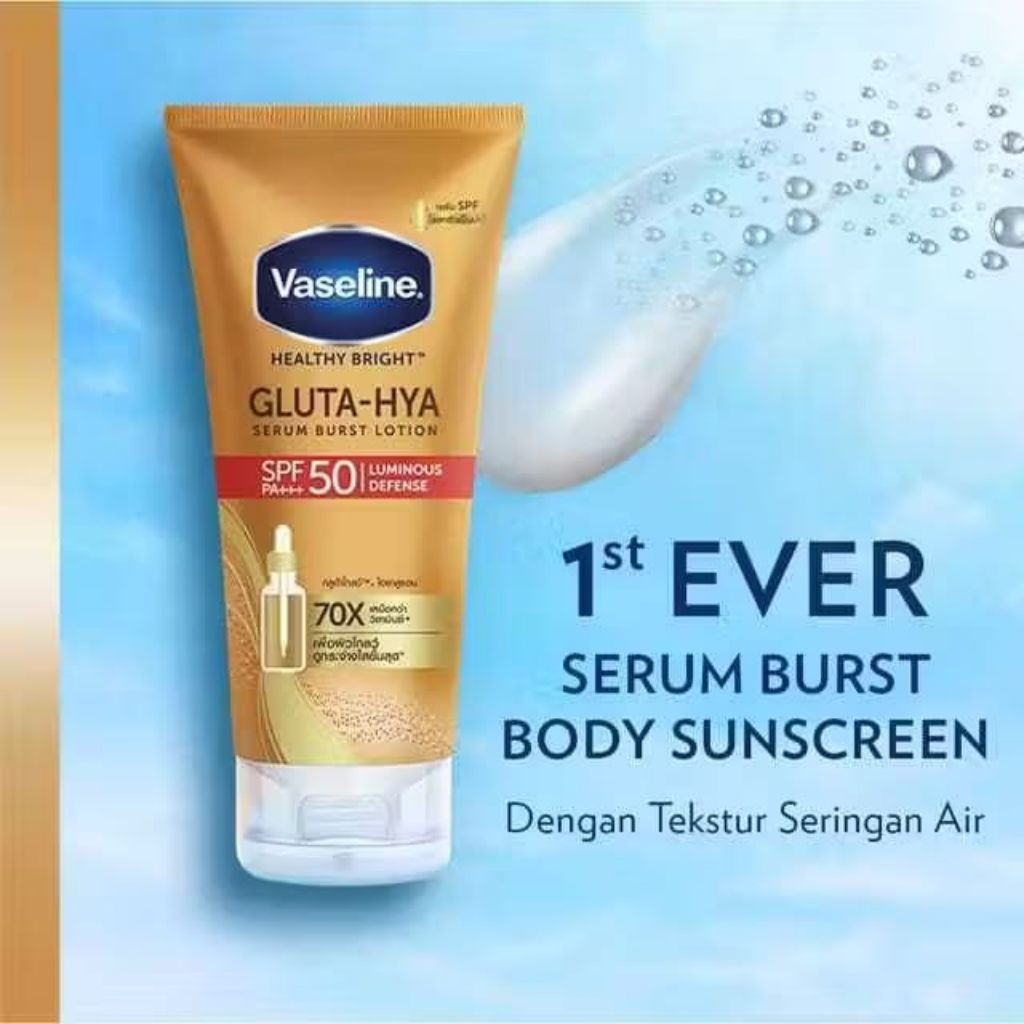 VASELINE - Gluta Hya SPF 50 PA +++ 20ml | Sunscreen Body Lotion