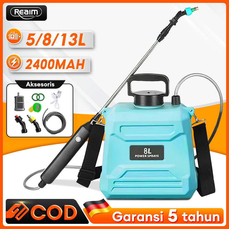 Semprotan Rumput Elektrik 8 Liter Sprayer Shoulder Type Semprot Cuci Mobil Gendong Sprayer Hama Tana