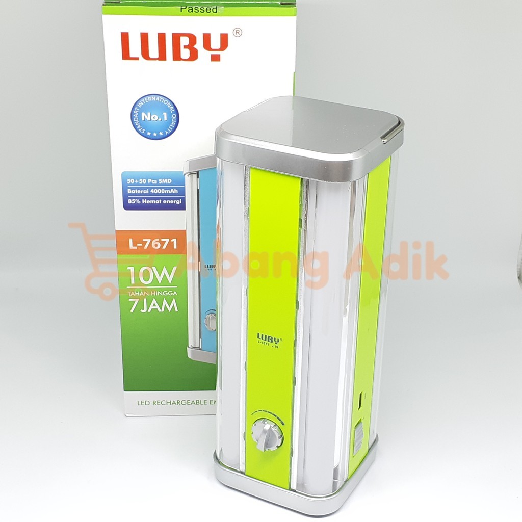 Luby L-7671 Lampu Emergency Bisa USB Power Bank Lampu Darurat 4 sisi