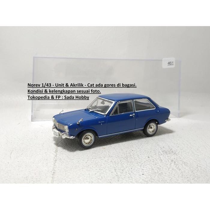 Diecast Norev 1/43 Nissan Sunny 1000 Biru 1966 Unit Only SBAtoys