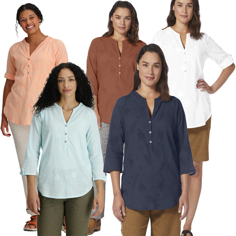 ERVINA.ID ATASAN OASIS TUNIC 3/4 SLEEVE V NECK