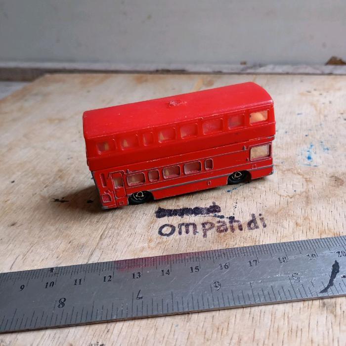 majorette vintage British bus Loose Mainan Anak