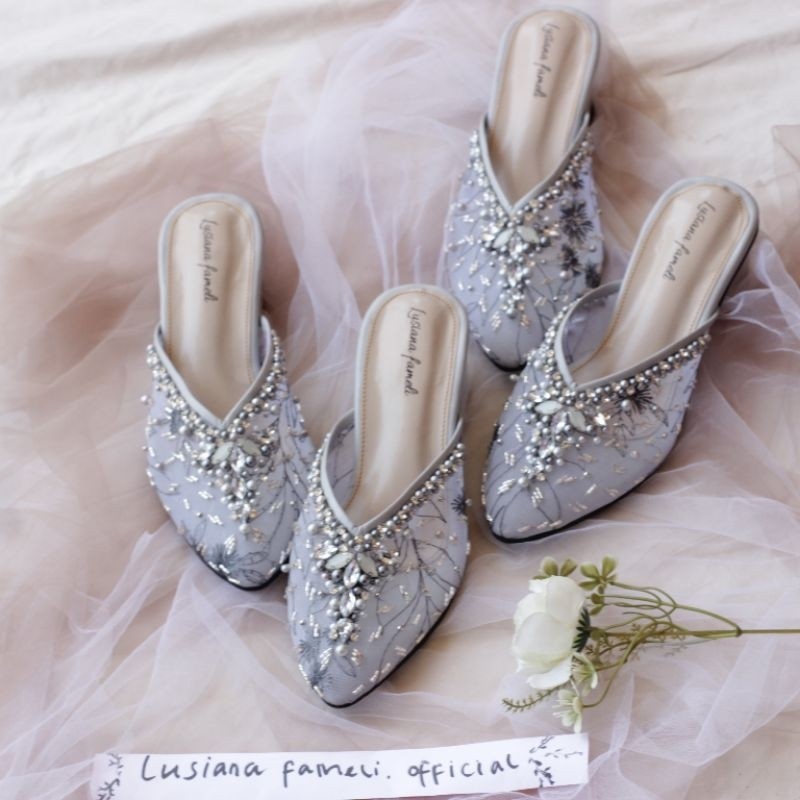 khalila shoes HIKARU I bride shoes heels payet pengantin  custom warna lain heels payet kondangan  s