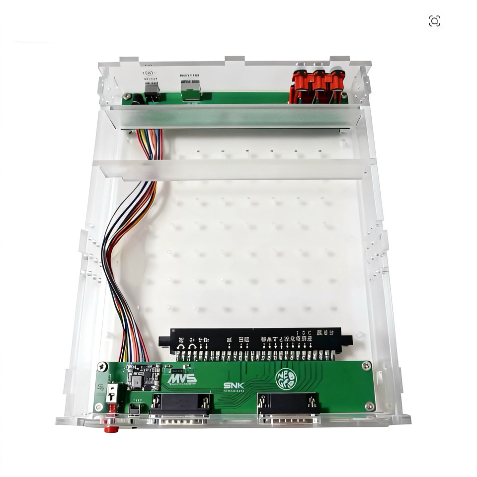 SNK MV1C Transparent Arcylic Cbox Shell NeoGeo Super MVS1C Y Kits Arcade Game Accessory With Video O