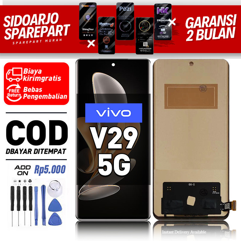 LCD VIVO V29 5G Touchscreen Fullset-Original Compatible For Glass Touch Screen Digitizer ori-asli CO