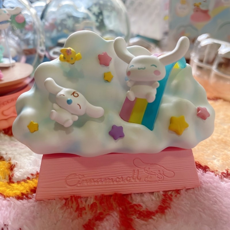 Original Re-Ment Cinnamoroll Terrarium Collection Series Miniature Scene Desktop Decoration Custom B