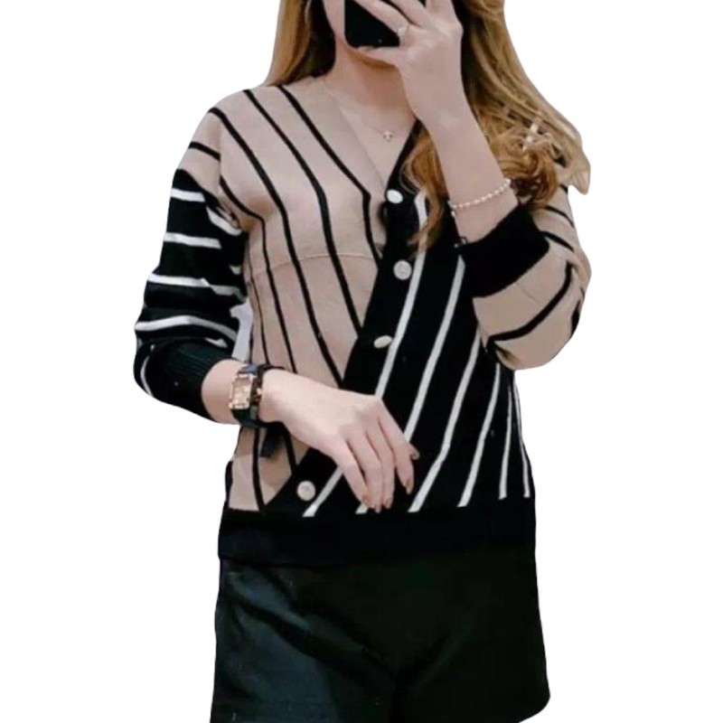 atasan rajut import terbaru 2023 korea murah atasan rajut import model terbaru cardigan rajut wanita