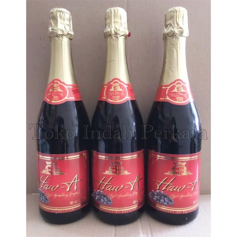 HAW A RED SPARKLING GRAPE JUICE 750ML - NON ALKOHOL /GRAPE JUICE