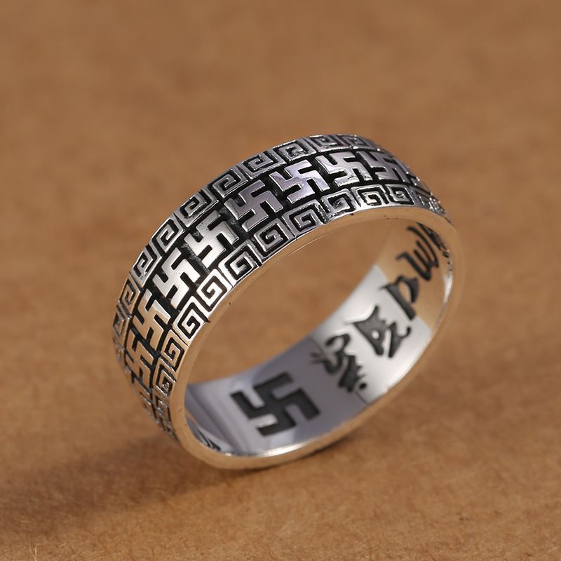 Cincin Cincin Aksesoris Pria Awan Swastika