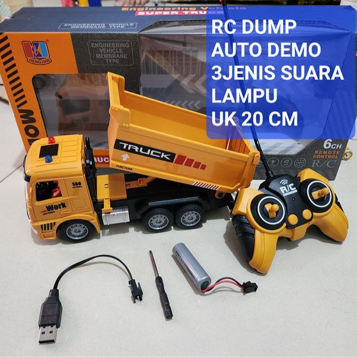 MAINAN RC DUMP TRUK PASIR REMOTE CONTROL - DUMP KUNING