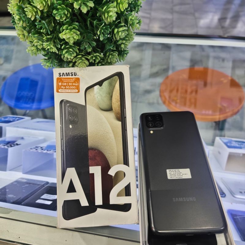 hp Samsung A12 Ram 6 Rom 128GB Second (Garansi Resmi)
