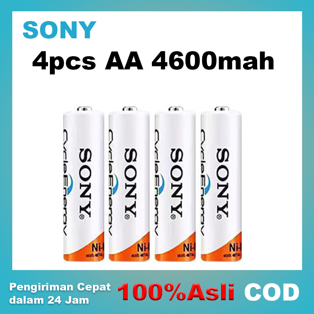TergacorSONY AA 4600mah 1.2V aa rechargeable Baterai Energi Isi Ulang Baterai Untuk remote atau tomb